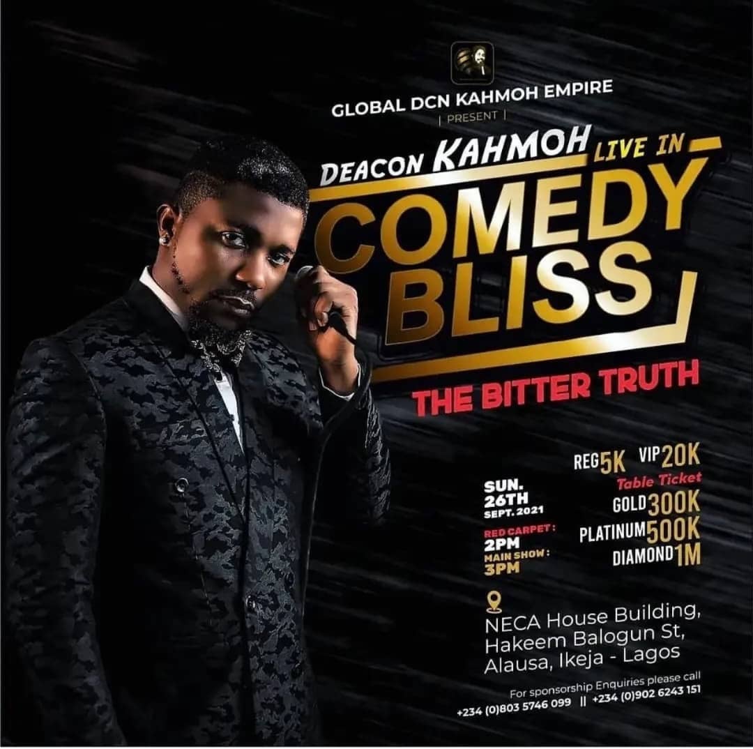 Comedy Bliss The Bitter Truth 2021