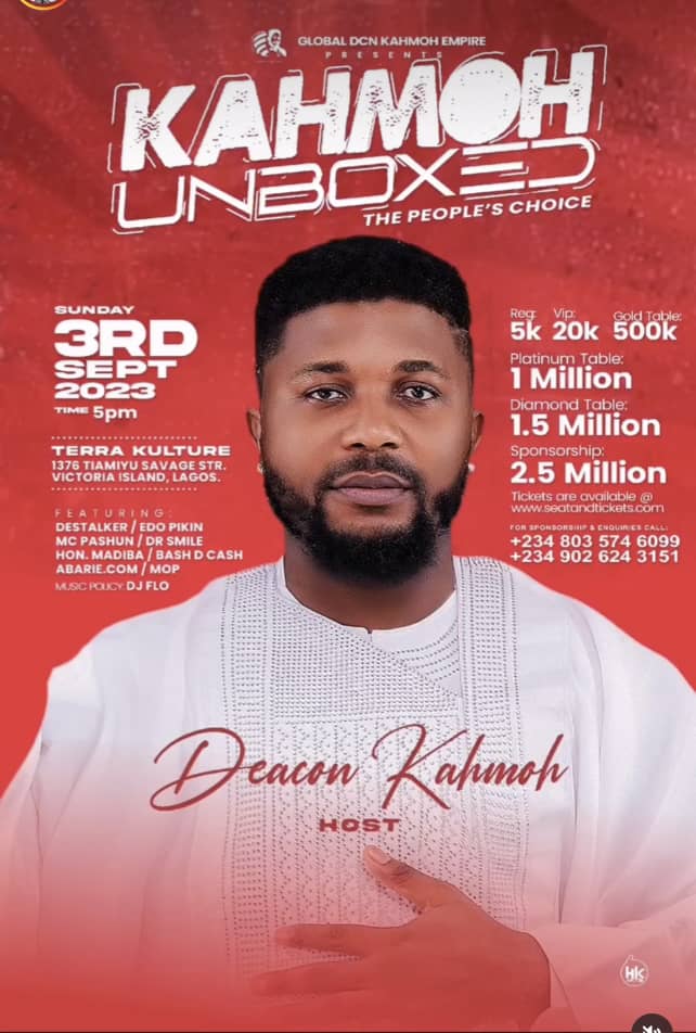 Kahmoh Unboxed The People's Choice 2023